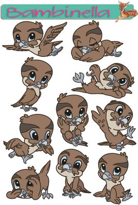 Stickerparade - Falke - 10 Sticker