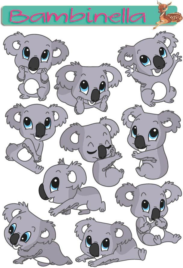 Stickerparade - Koala - 10 Sticker