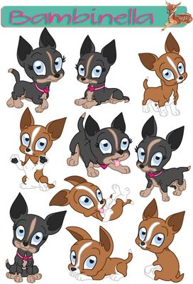 Stickerparade - Chihuahua - 10 Sticker