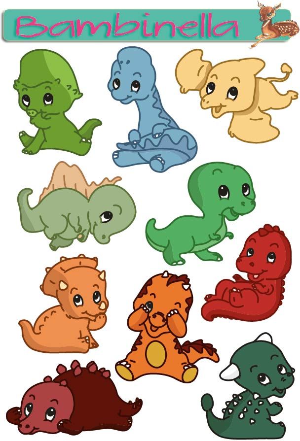 Stickerparade - Dino - 10 Sticker