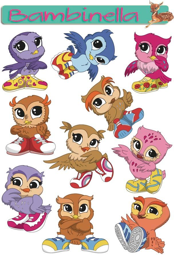 Stickerparade - Eule - 10 Sticker