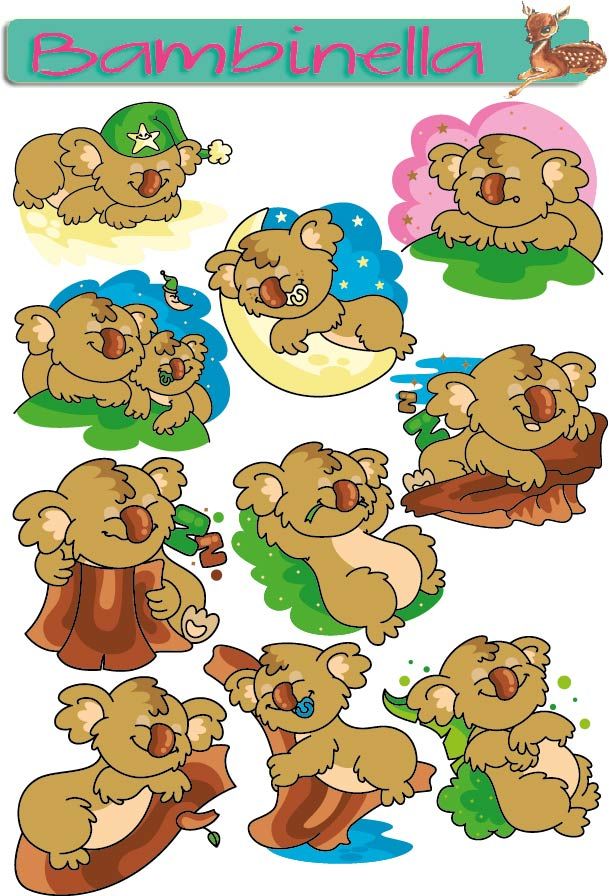 Stickerparade - Koala - 10 Sticker