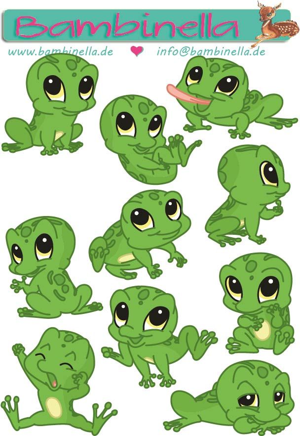 Stickerparade - Frosch- 10 Sticker