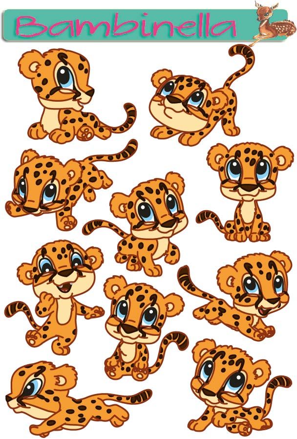 Stickerparade - Gepard - 10 Sticker