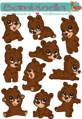 Stickerparade Klebesticker - Bär - 10 Sticker