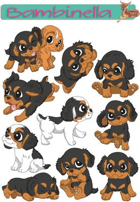 Stickerparade - King Charles Spaniel - 10 Sticker