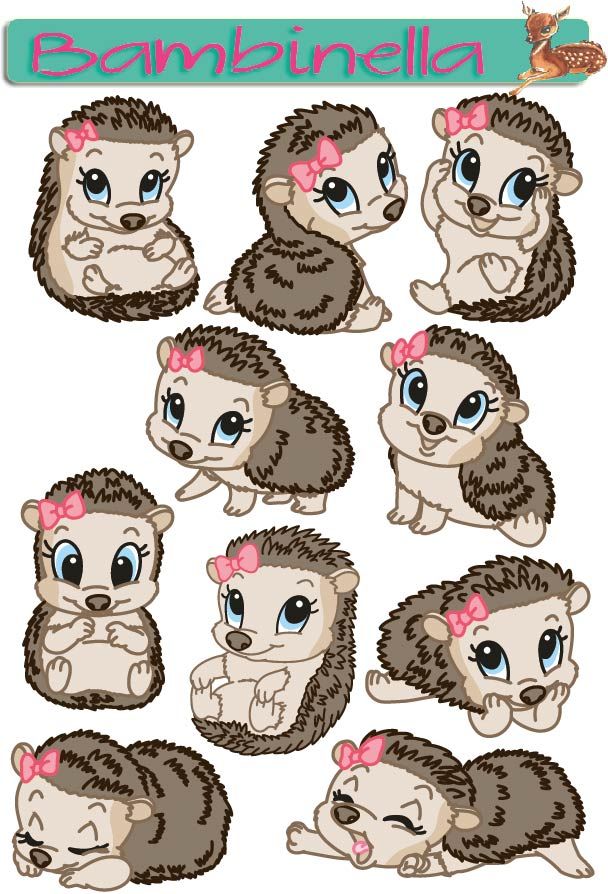 Stickerparade - Igel - 10 Sticker