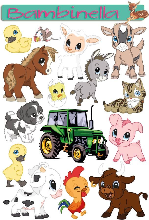 Stickerparade Klebesticker - Bauernhof - 15 Sticker