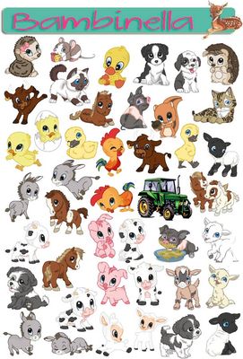 Stickerparade Klebesticker - Bauernhof mini - 43 Sticker