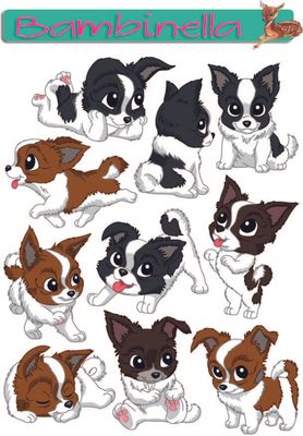 Stickerparade - Zwergspaniel - 10 Sticker