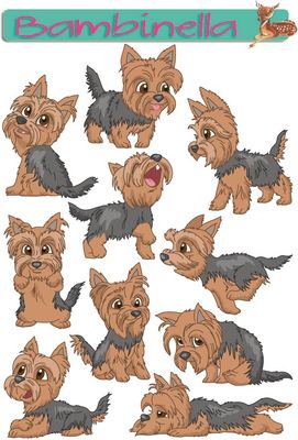 Stickerparade - Yorkshire Terrier - 10 Sticker