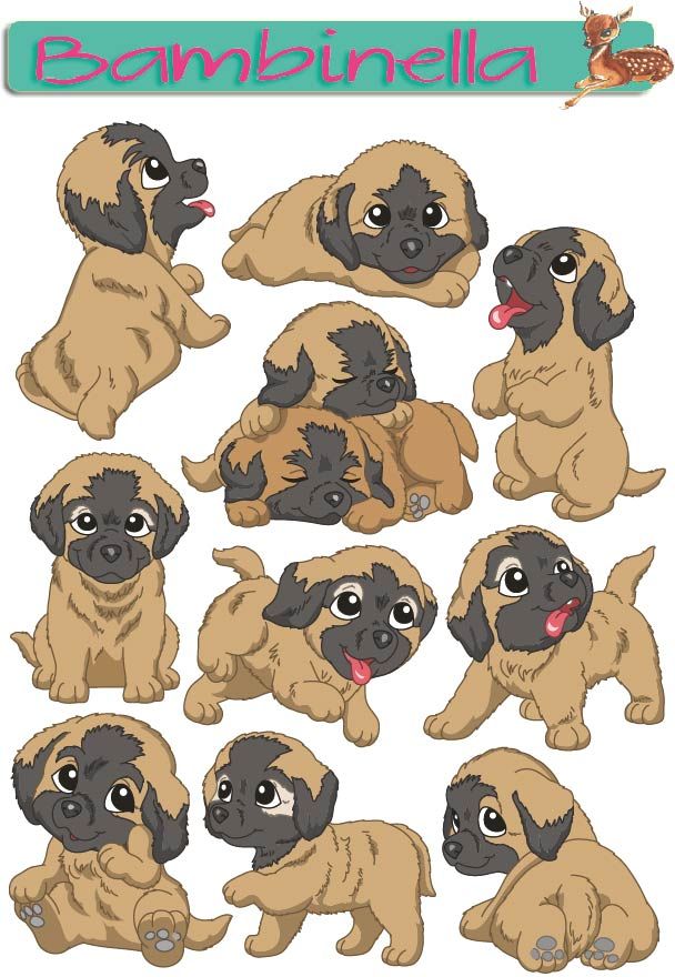Stickerparade - Leonberger - 10 Sticker