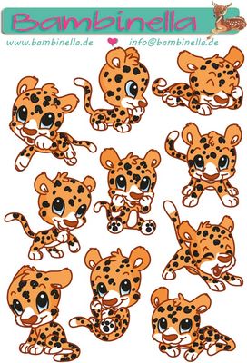 Stickerparade - Leopard - 10 Sticker