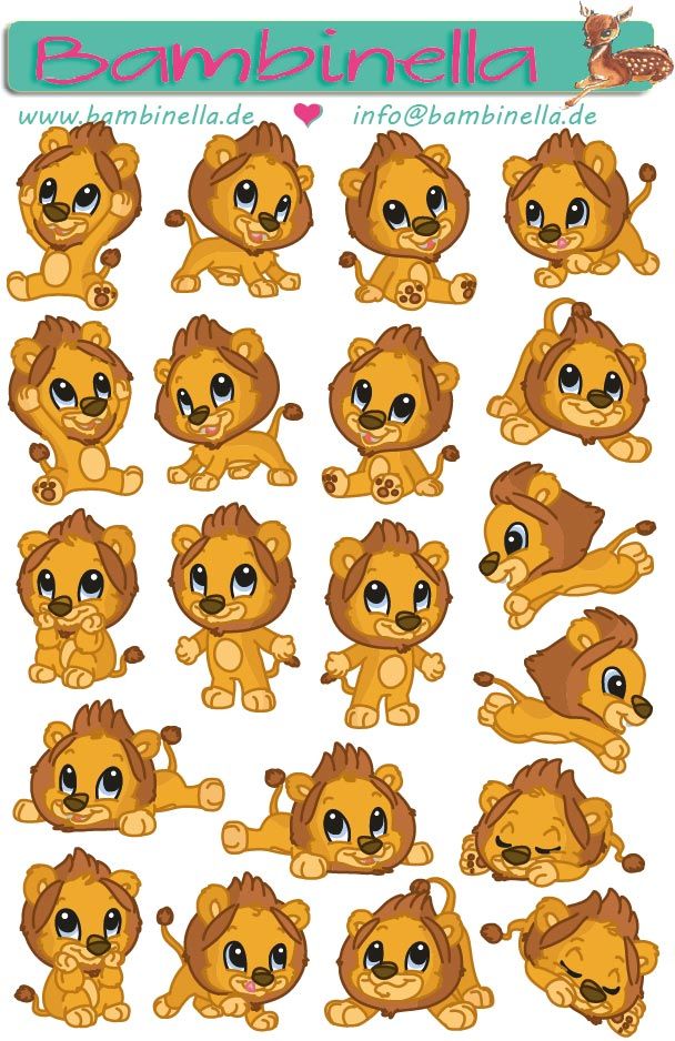 Stickerparade - Löwe - 20 Sticker