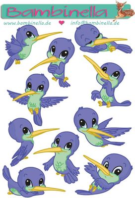Stickerparade - Kolibri- 10 Sticker
