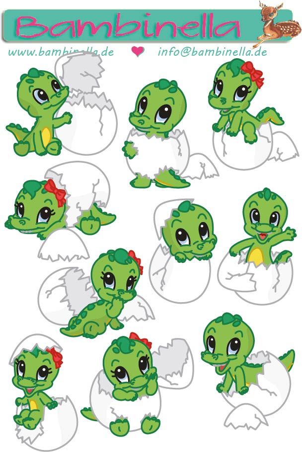 Stickerparade - Krokodil- 10 Sticker