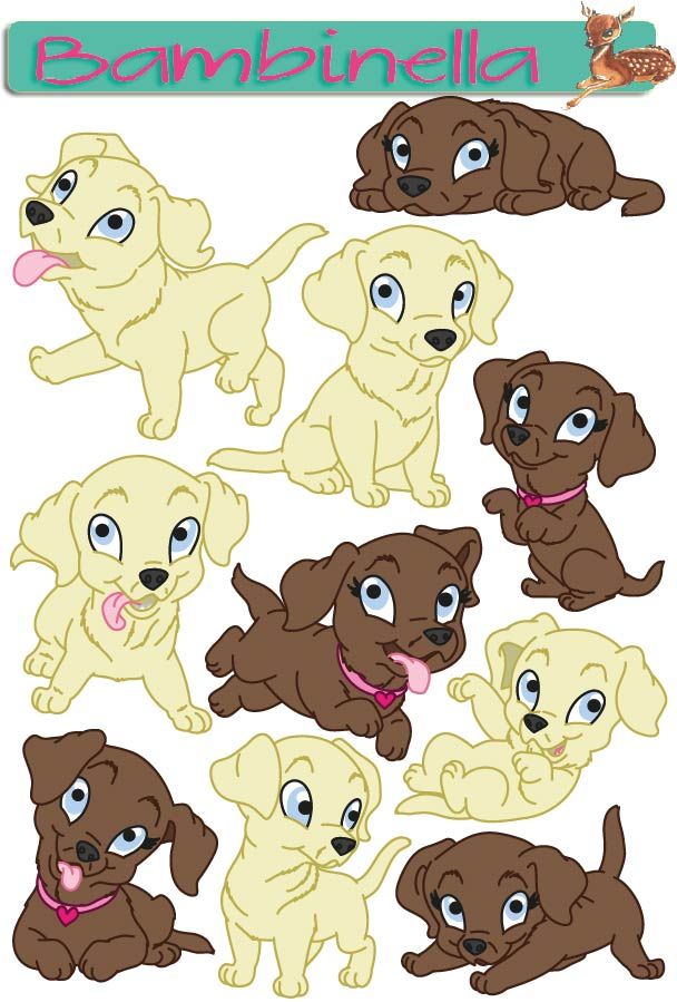Stickerparade - Labrador  - 10 Sticker