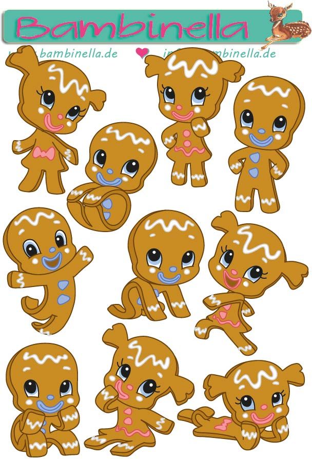 Stickerparade - Lebkuchen - 10 Sticker