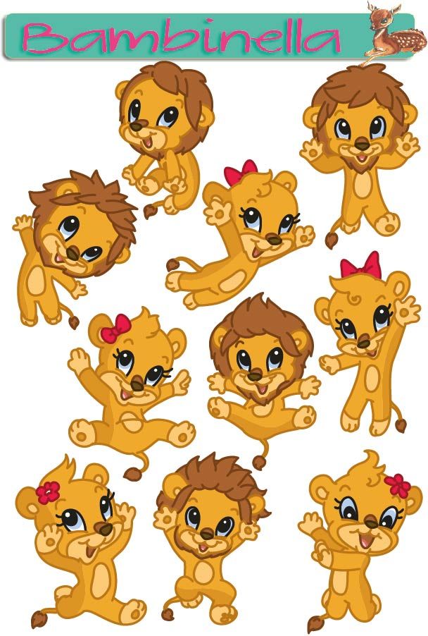 Stickerparade - Löwe springend - 10 Sticker