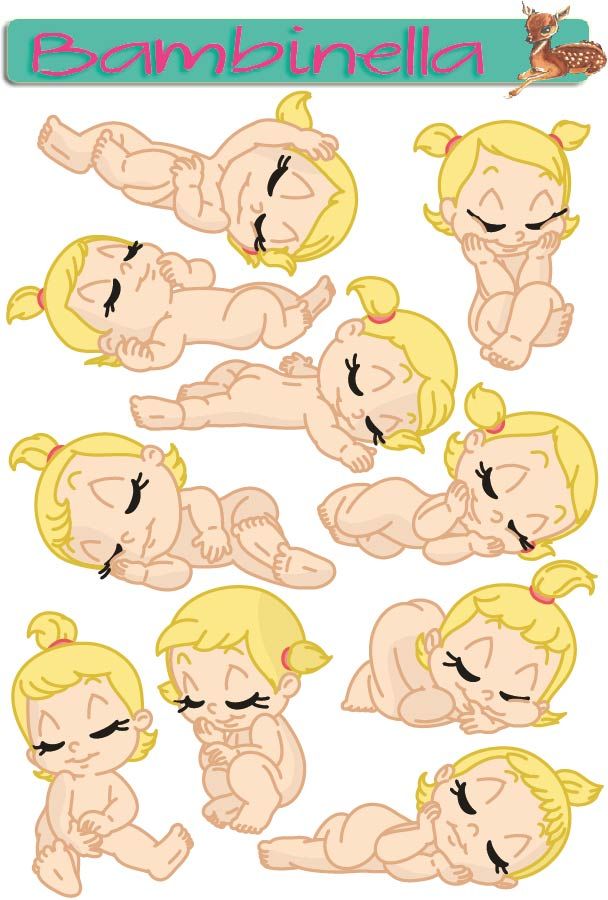 Stickerparade - Mädchen schlafend - 10 Sticker