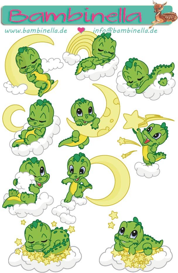 Stickerparade -  Kroko über den Wolken - 10 Sticker