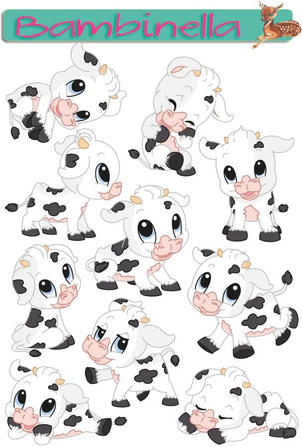 Stickerparade - Kuh - 10 Sticker