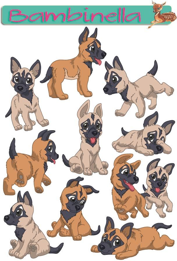 Stickerparade - Malinois - 10 Sticker