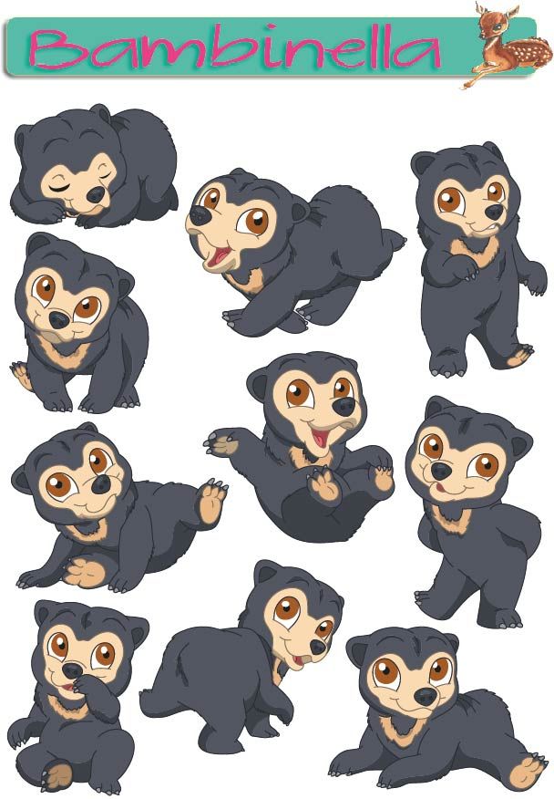 Stickerparade - Malaienbär   - 10 Sticker