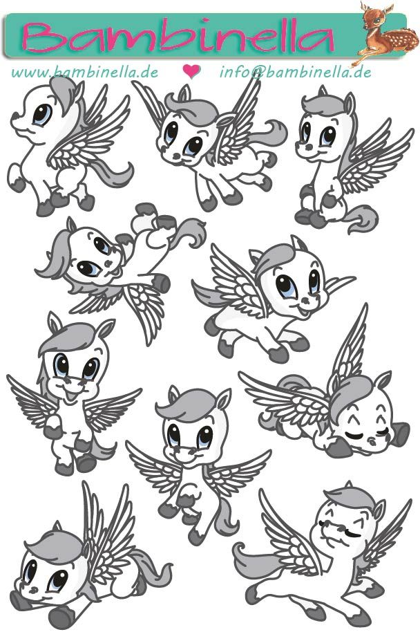 Stickerparade - Pegasus - 10 Sticker