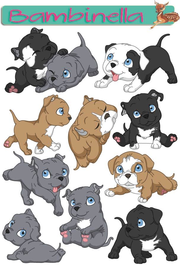 Stickerparade - Pit Bull Terrier - 10 Sticker