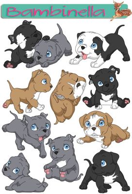 Stickerparade - Pit Bull Terrier - 10 Sticker