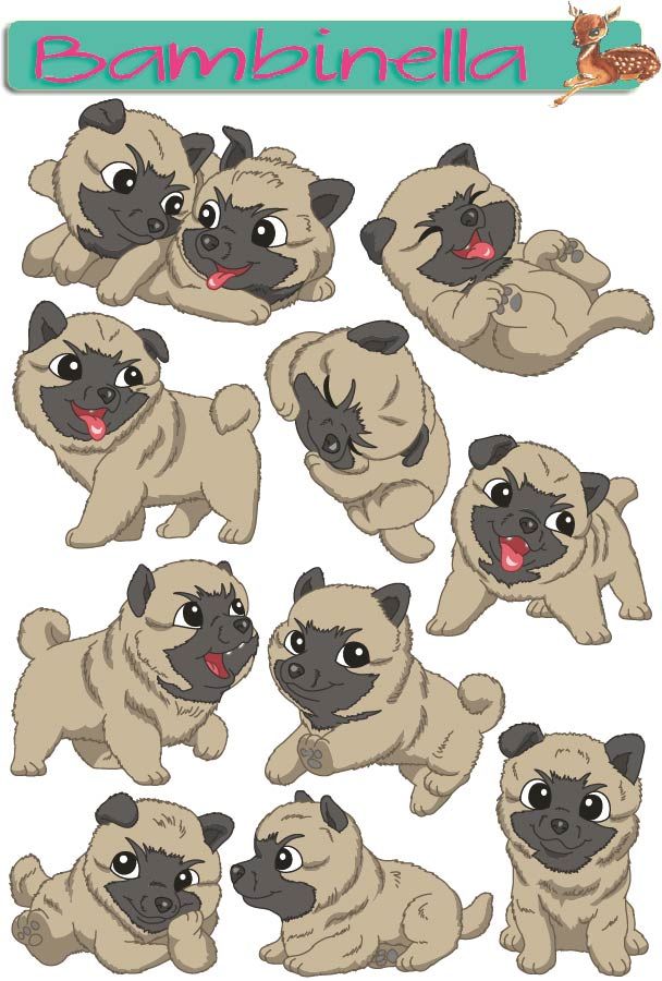 Stickerparade - Wolfsspitz - 10 Sticker