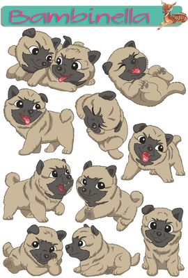 Stickerparade - Wolfsspitz - 10 Sticker