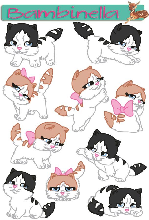 Stickerparade - Perser Katze - 10 Sticker