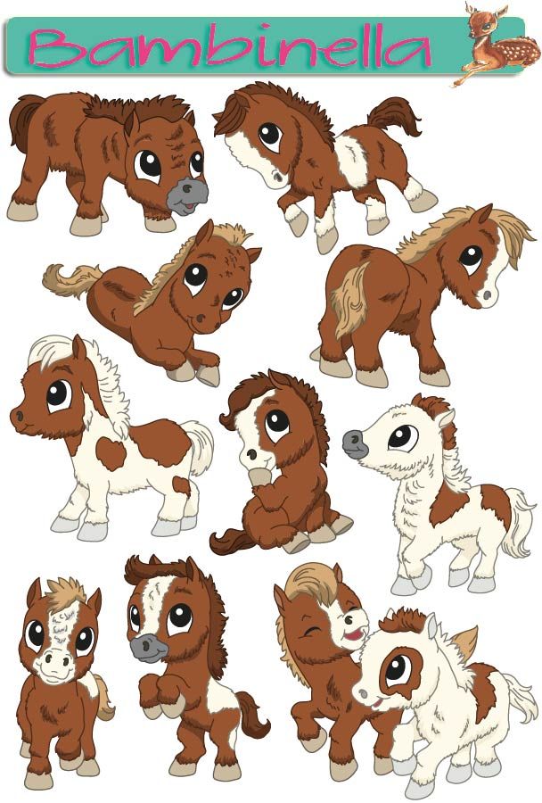 Stickerparade - Pferd Pony - 10 Sticker