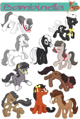 Stickerparade - Pferd Raggy Pony - 10 Sticker