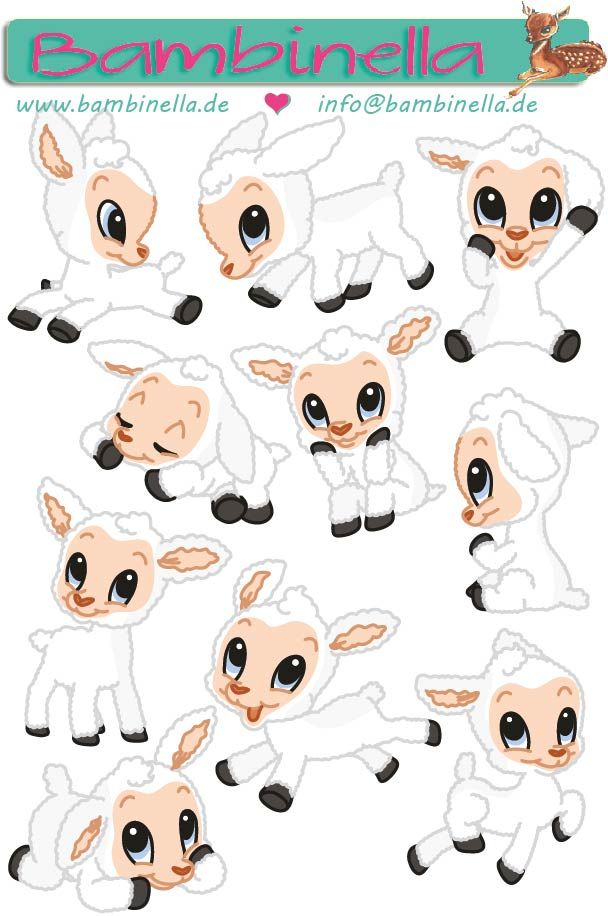 Stickerparade - Schaf- 10 Sticker