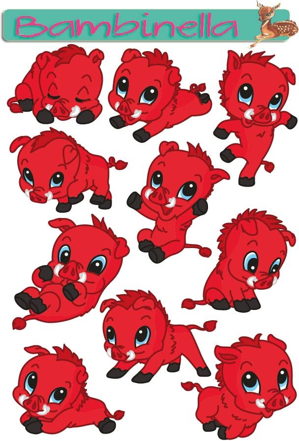 Stickerparade - Wildschwein - 10 Sticker