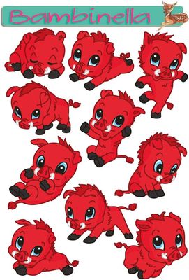 Stickerparade - Wildschwein - 10 Sticker