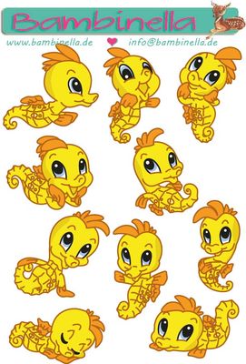 Stickerparade - Seepferdchen - 10 Sticker