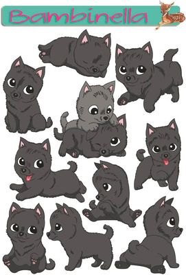 Stickerparade - Schipperke - 10 Sticker