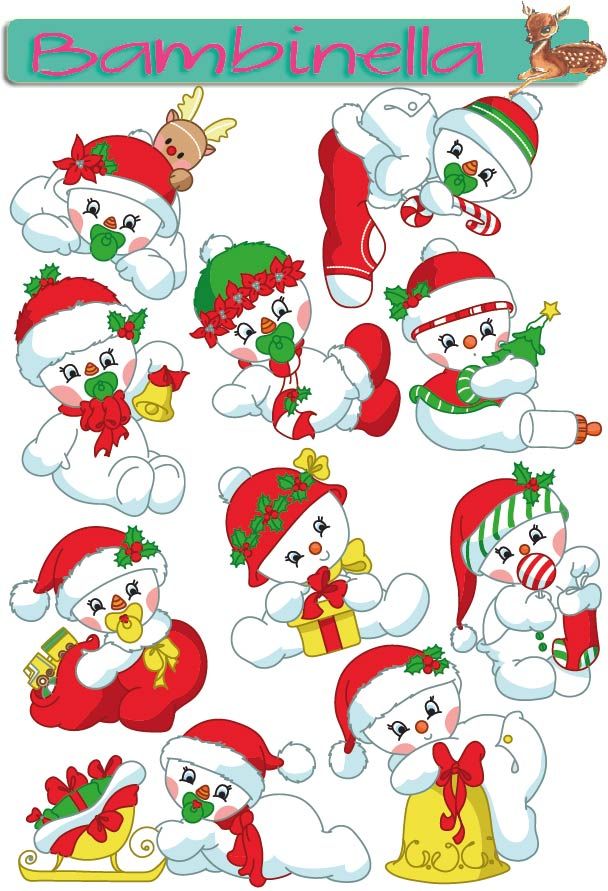 Stickerparade - Schneemänner - 10 Sticker