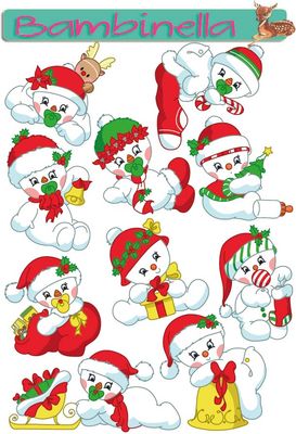 Stickerparade - Schneemänner - 10 Sticker