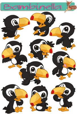 Stickerparade - Tukan - 10 Sticker
