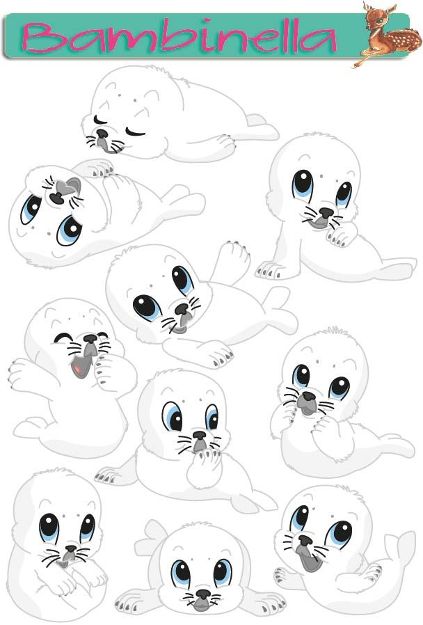 Stickerparade - Seehund - 10 Sticker