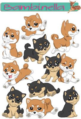 Stickerparade - Shiba  - 10 Sticker