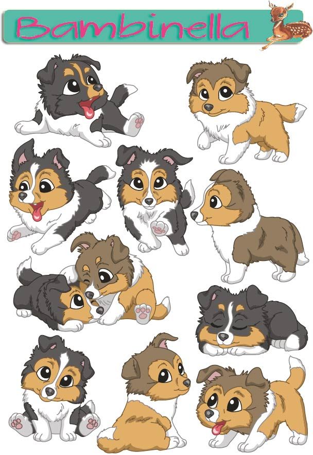 Stickerparade -Shetland Sheepdog  - 10 Sticker