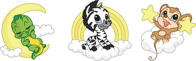 Tiere über den Wolken