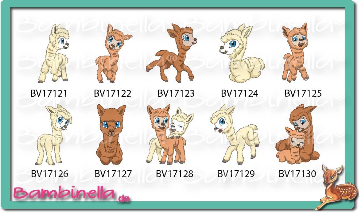 Bügelbild  Velour/Flock Bügelapplikation: Alpaca