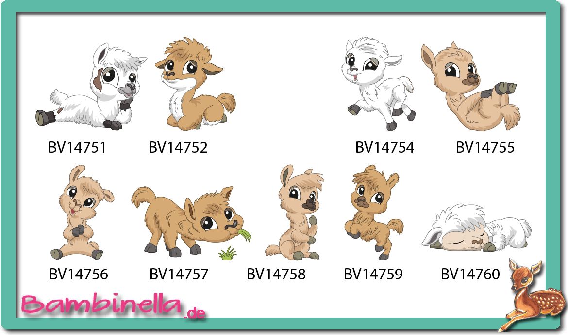 Bügelbild  Velour/Flock Bügelapplikation: Lama